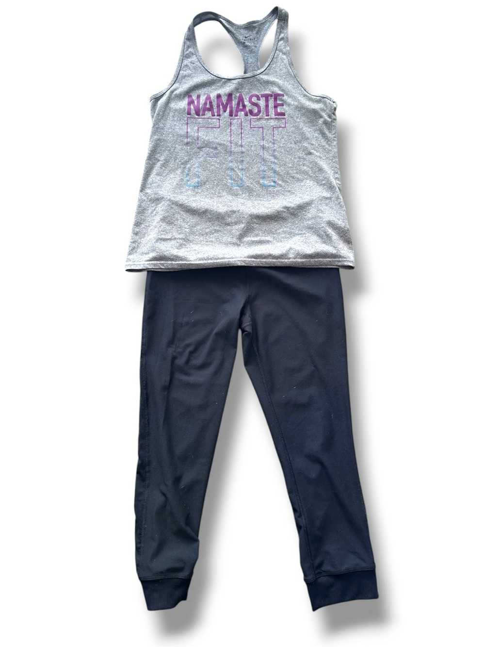 Nike leggings & namaste racer back tank small